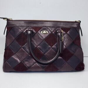 Vintage Patchwork Coach Purse Bag Handbag